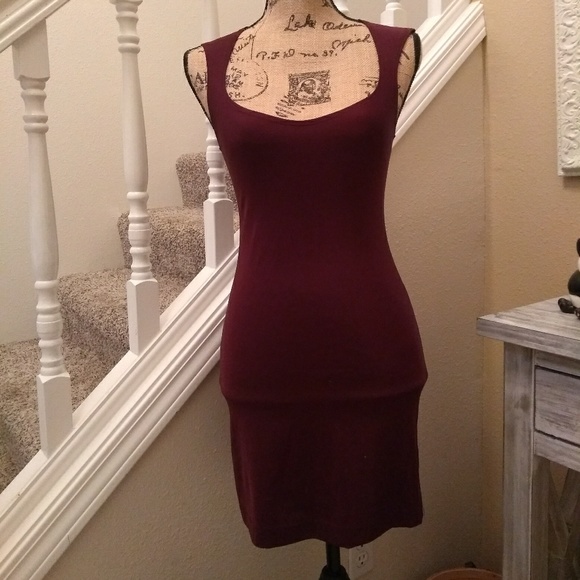 Burgundy Cocktail Dress - Picture 1 of 7